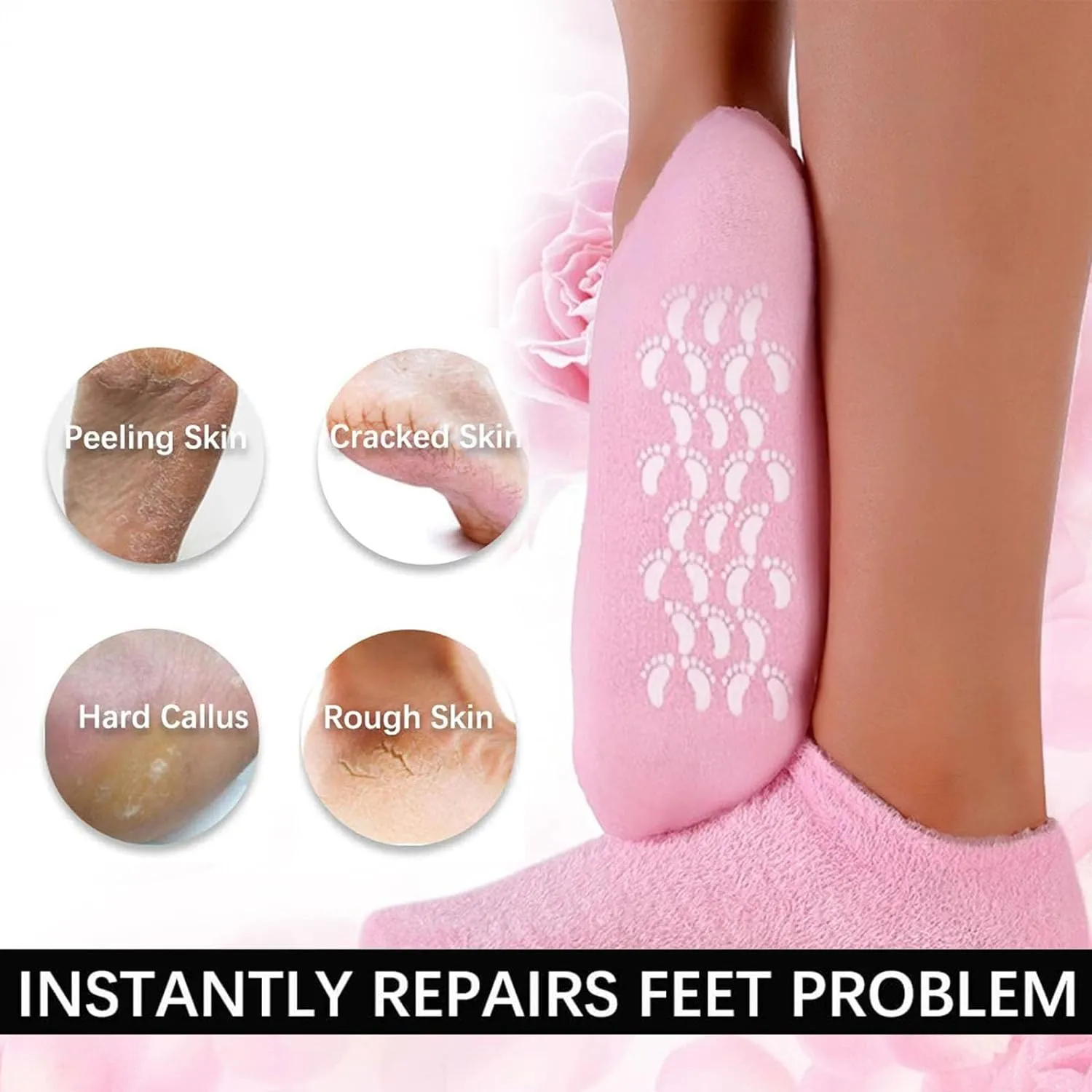 0503 Silicone Moisturizing Feet Socks Gel (1 pair)