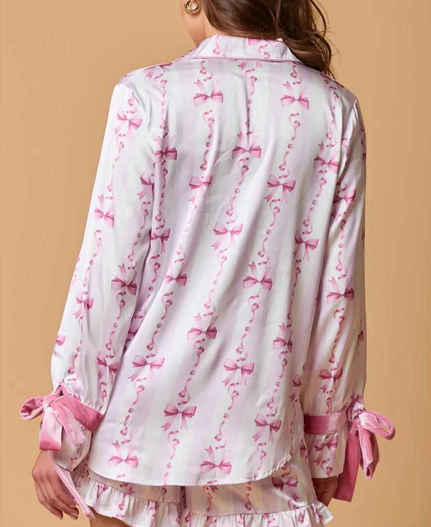 Amelia Bow Pajama Top