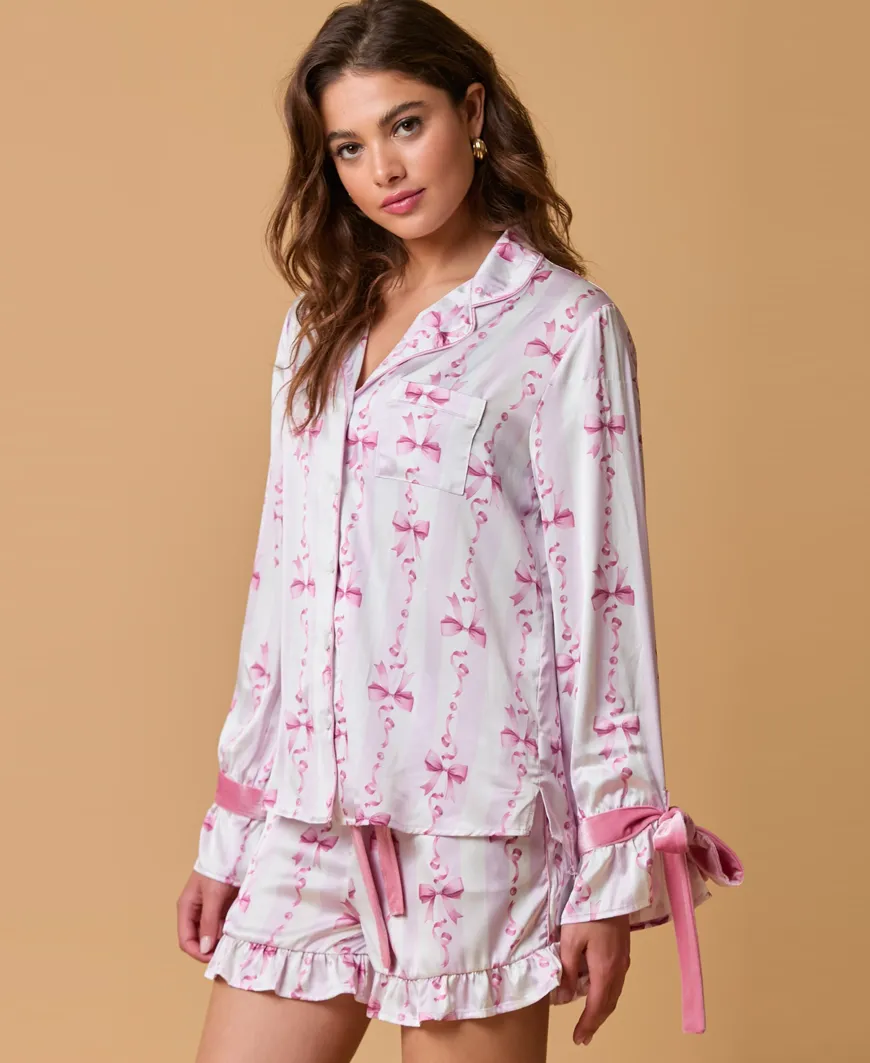 Amelia Bow Pajama Top