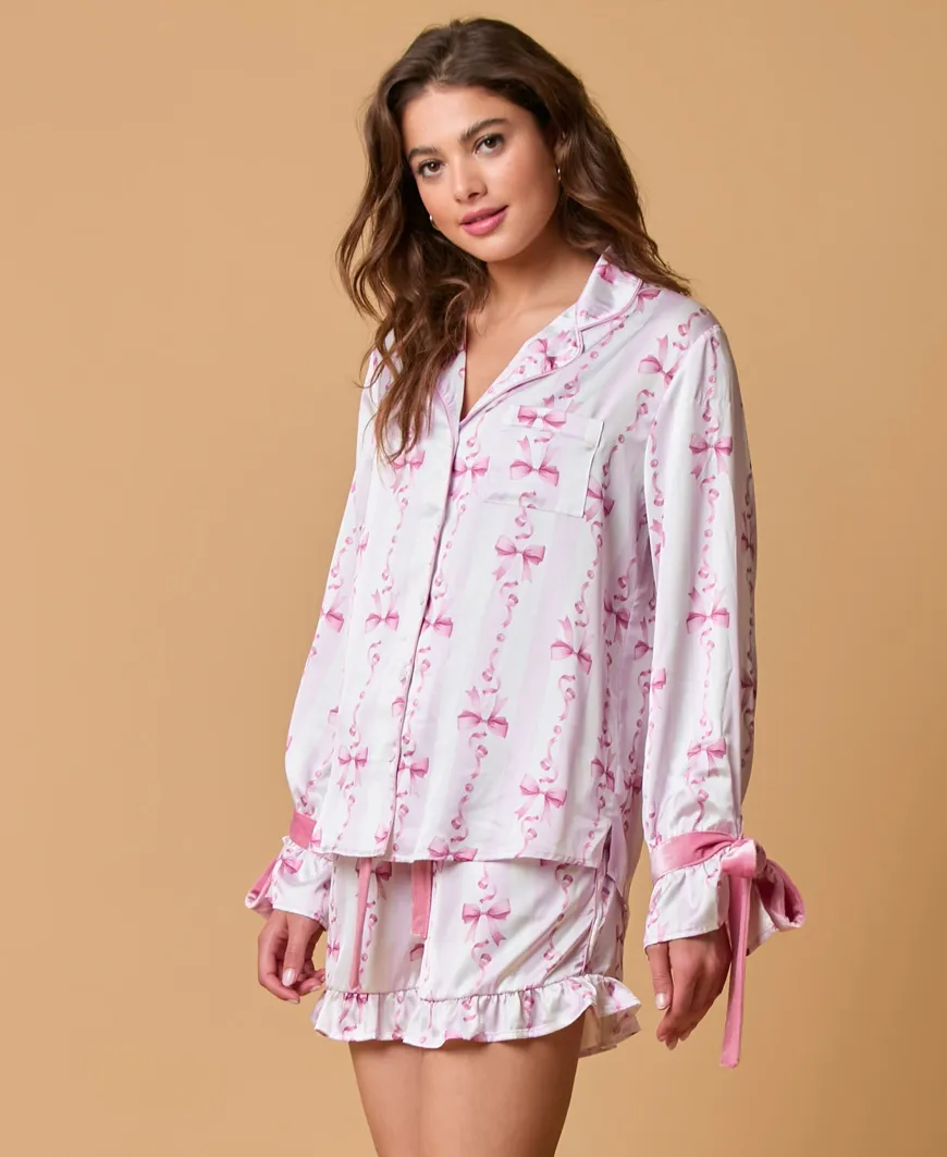 Amelia Bow Pajama Top