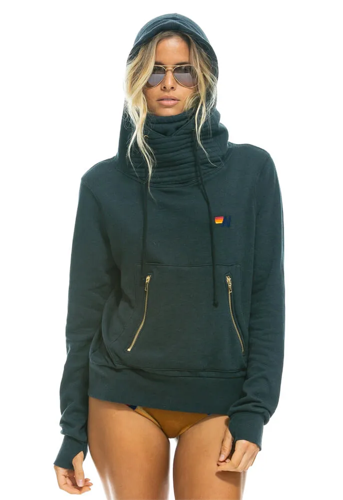 Aviator Nation Ninja Pullover Hoodie in Charcoal