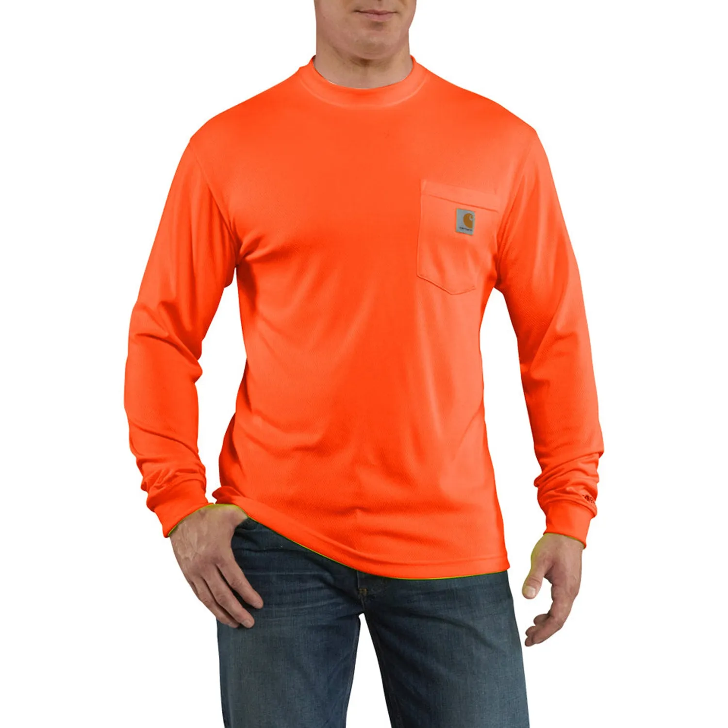 Carhartt Men's Force Color Enhanced Hi-Vis Long Sleeve T-Shirt