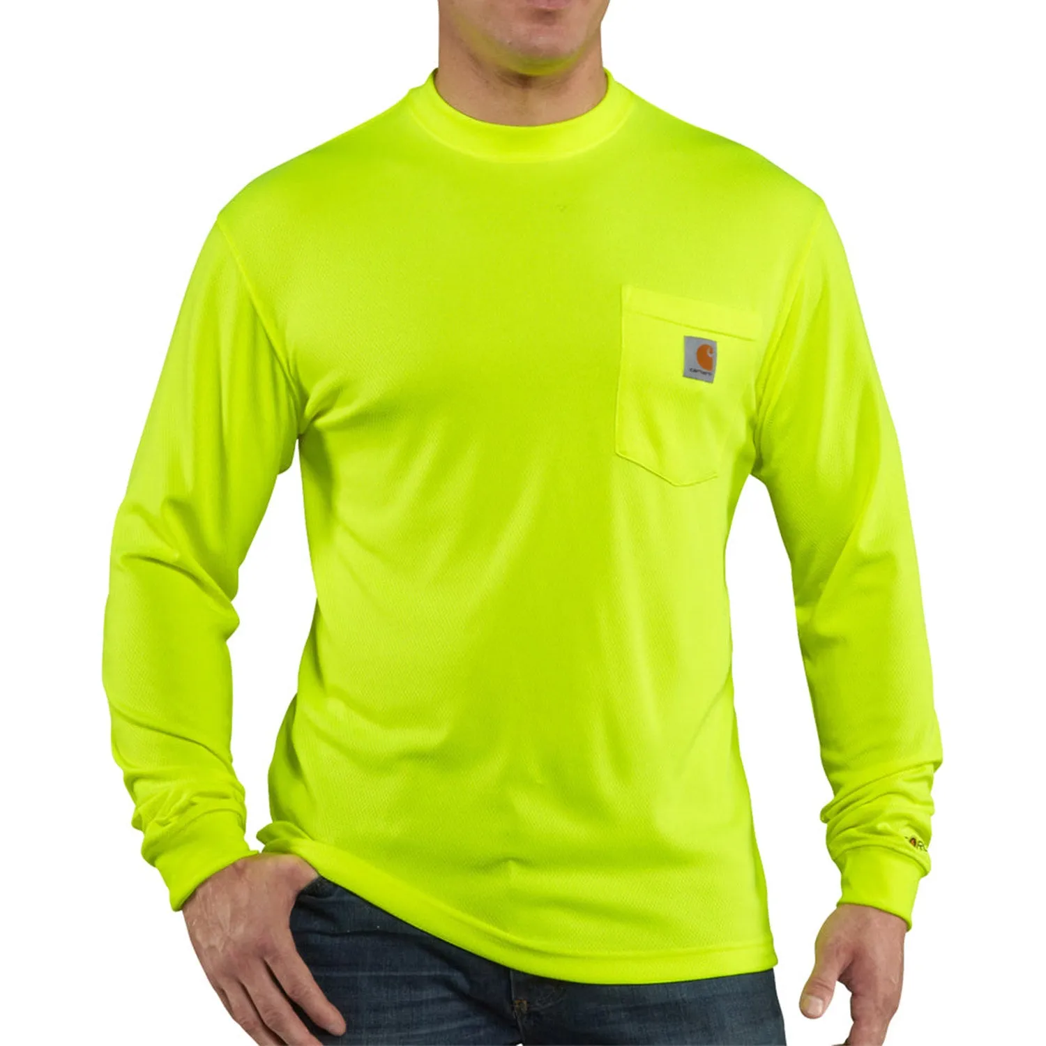 Carhartt Men's Force Color Enhanced Hi-Vis Long Sleeve T-Shirt