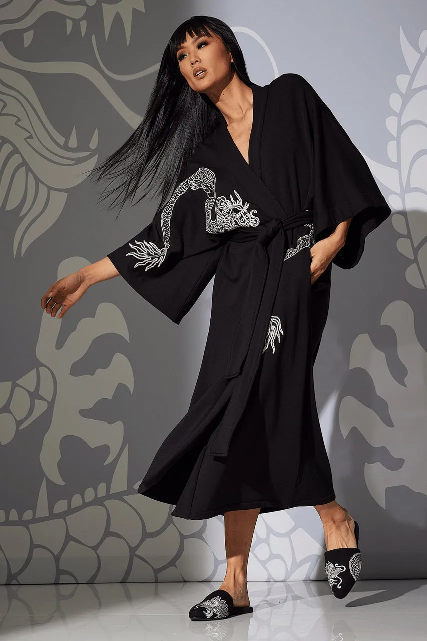 Cocoon Embroidered Robe