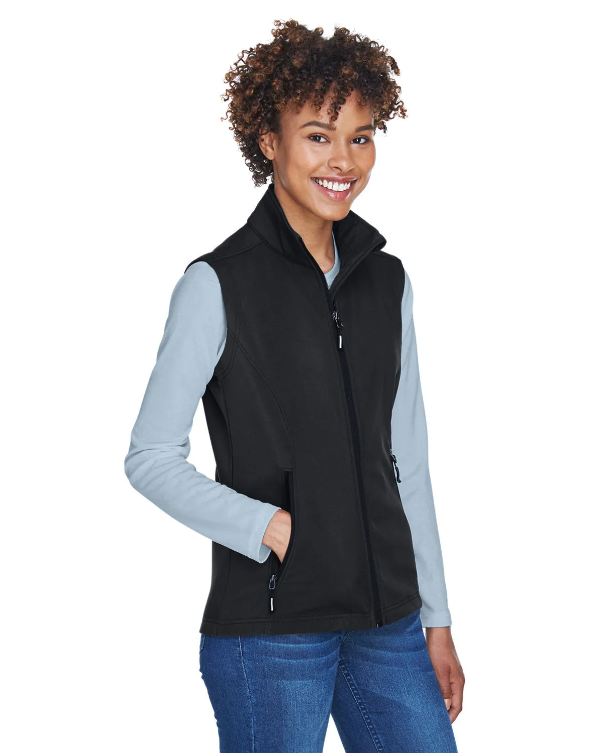 CORE365 Ladies' Cruise Two-Layer Fleece Bonded Soft Shell Vest