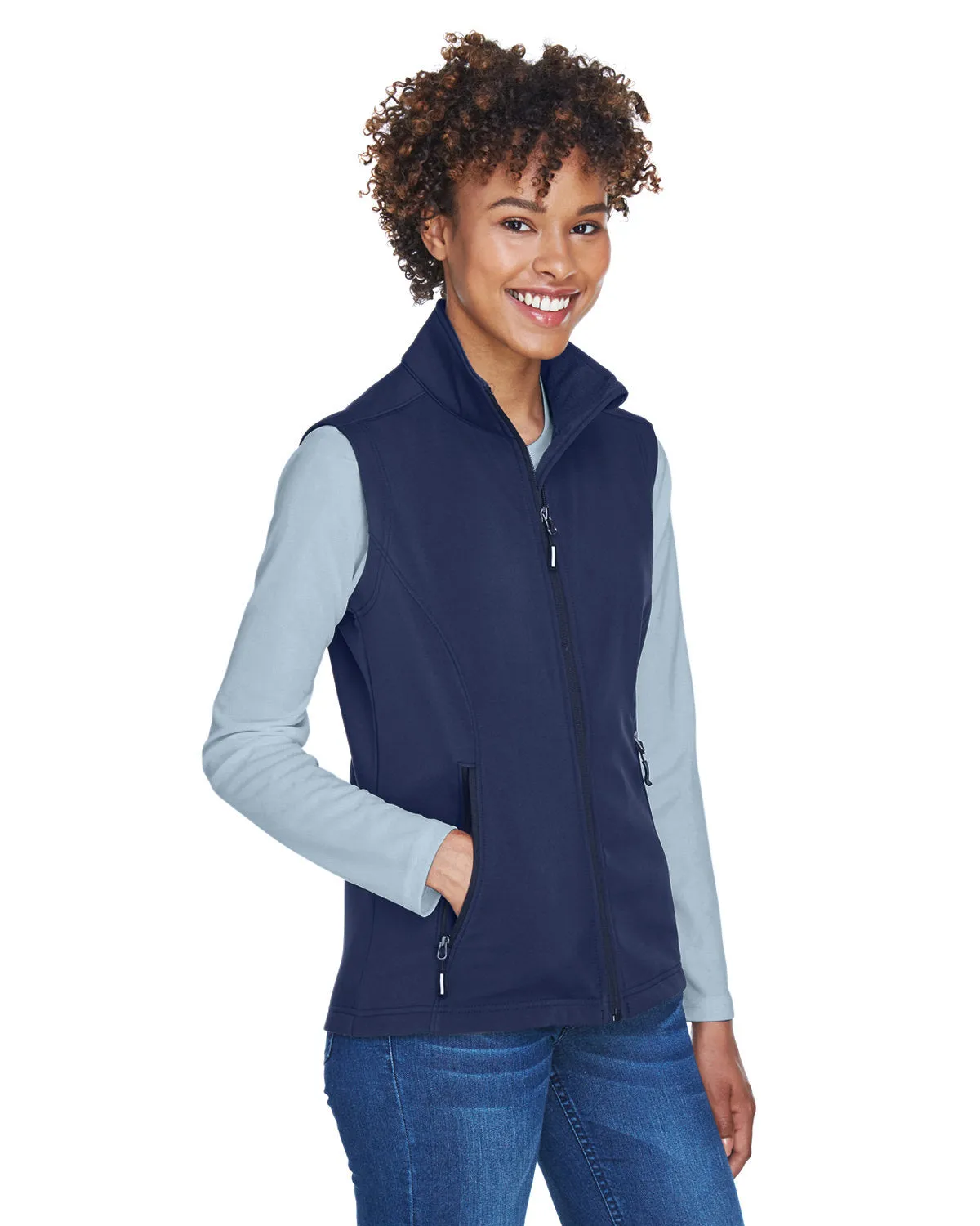 CORE365 Ladies' Cruise Two-Layer Fleece Bonded Soft Shell Vest