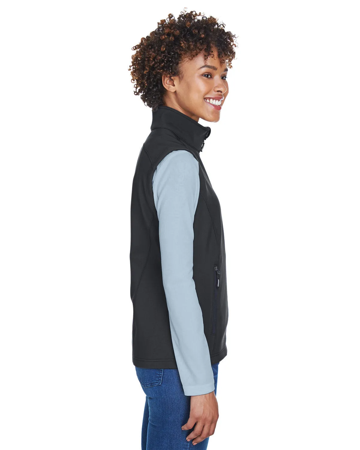 CORE365 Ladies' Cruise Two-Layer Fleece Bonded Soft Shell Vest