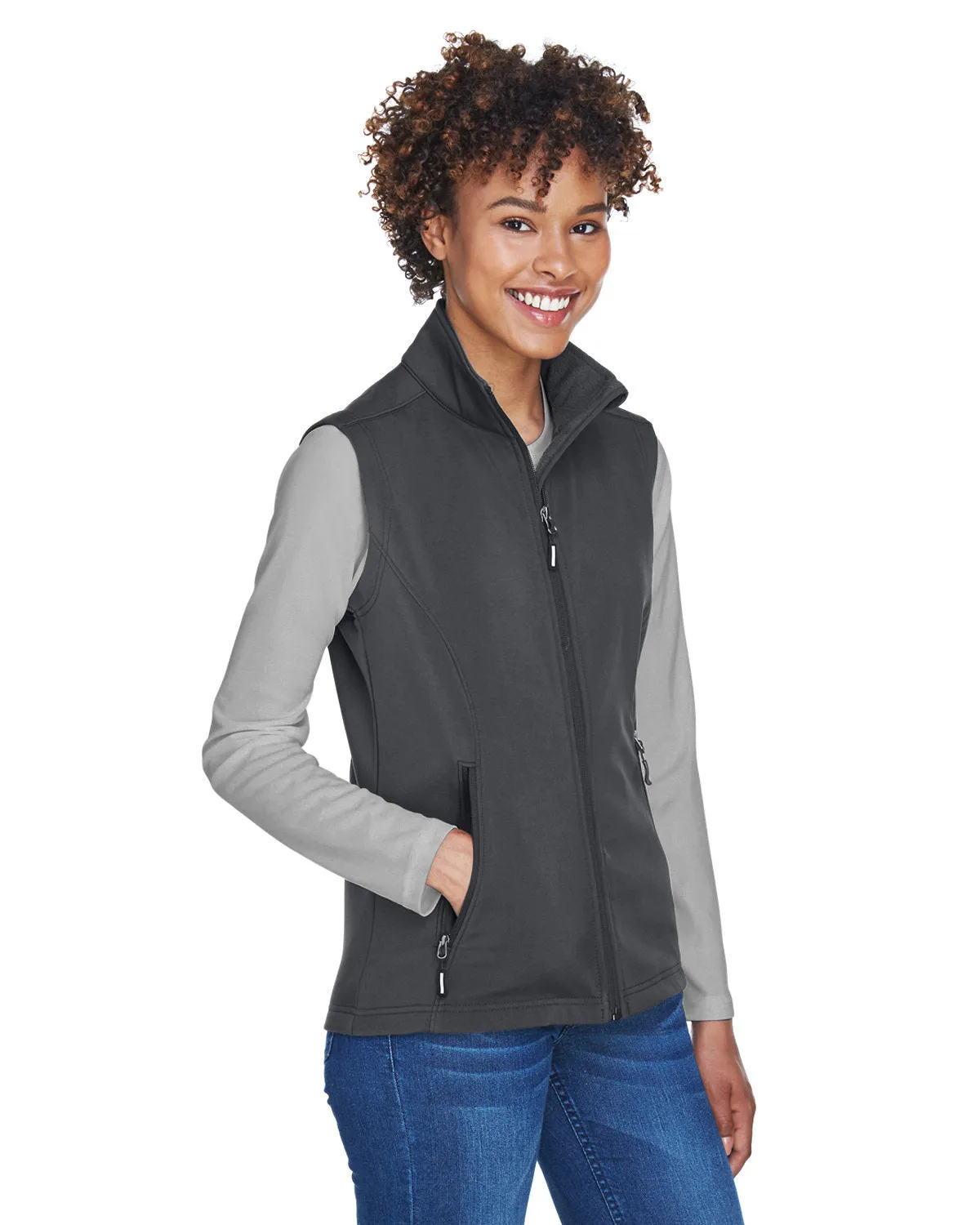 CORE365 Ladies' Cruise Two-Layer Fleece Bonded Soft Shell Vest