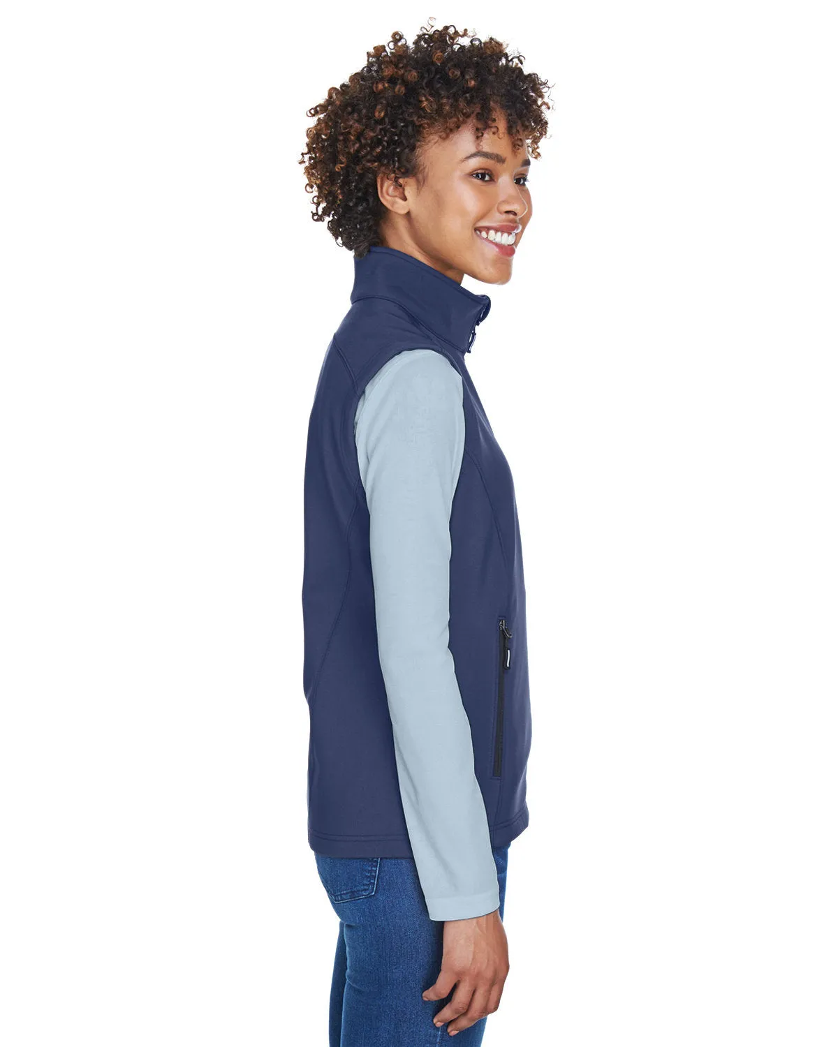 CORE365 Ladies' Cruise Two-Layer Fleece Bonded Soft Shell Vest