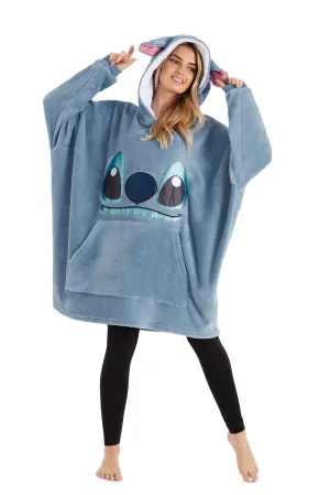 Disney Stitch Ohana Hoodie Blanket, Sherpa Fleece Oversized Hoodie, Stitch Disney Gifts