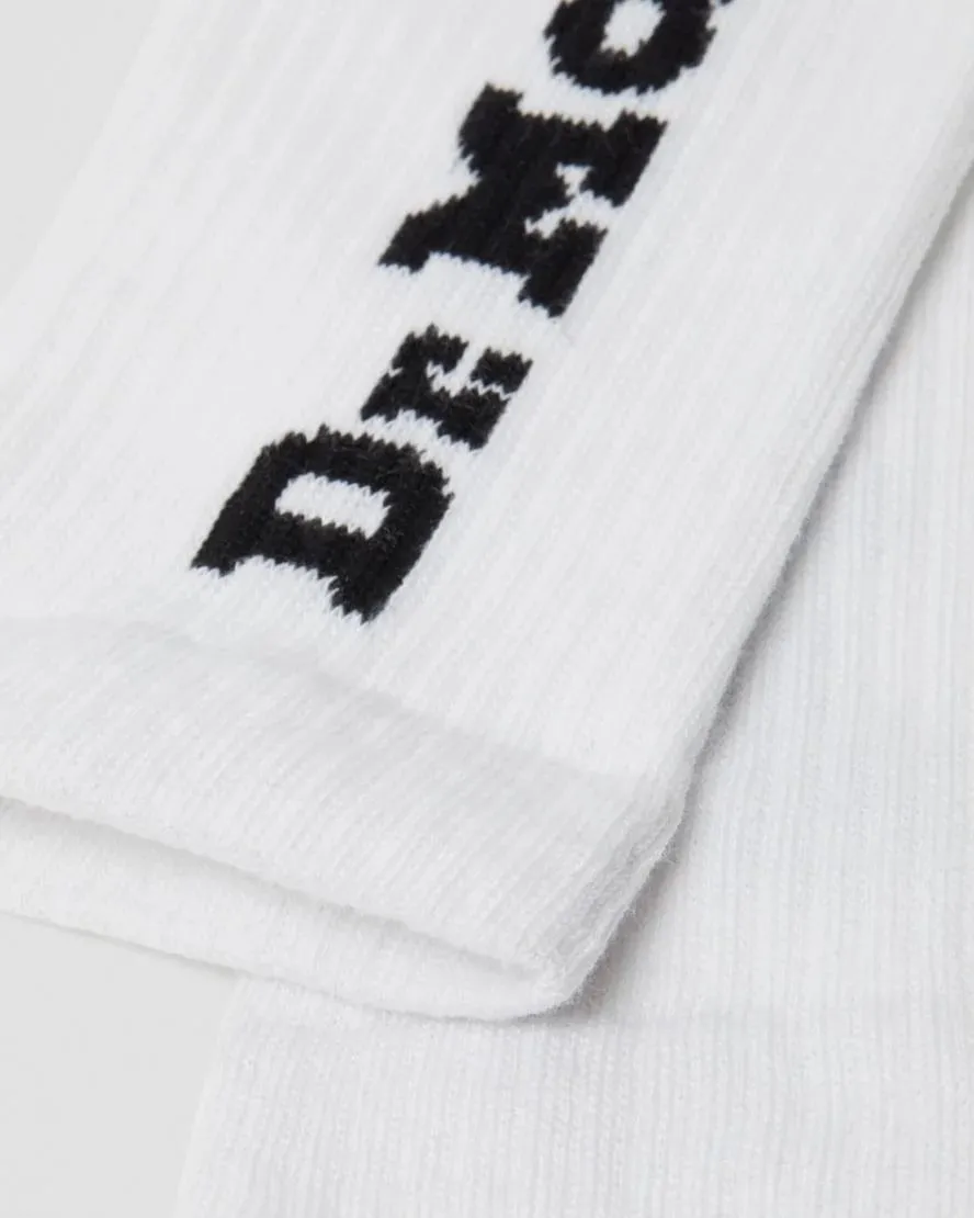 Dr. Martens Vertical Logo Socks - White