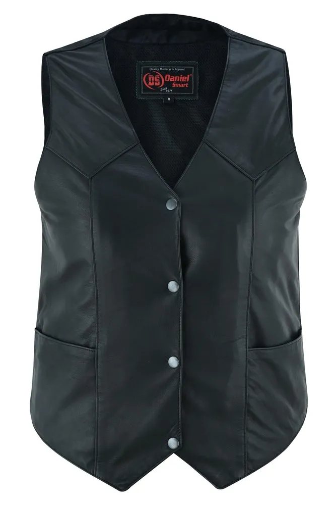 DS251 Women's Classic Plain Side Vest