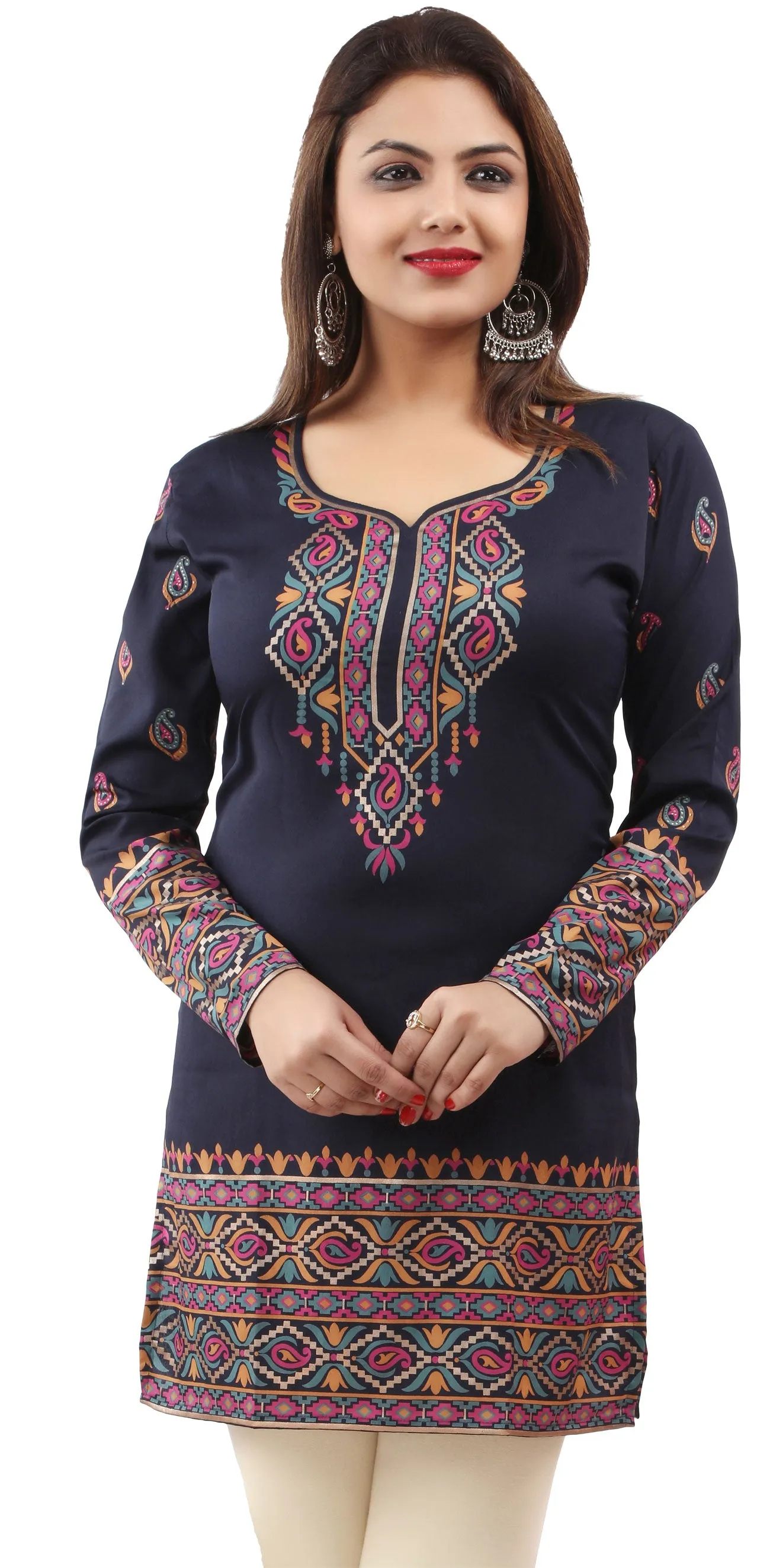 Elegant Blue Kurti for Women – Trendy Ethnic Kurti Tops