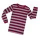 Elowel Adults Marron & Grey Stripe Pajama Set