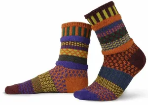 Fall Foliage Recycled Cotton Crew Socks