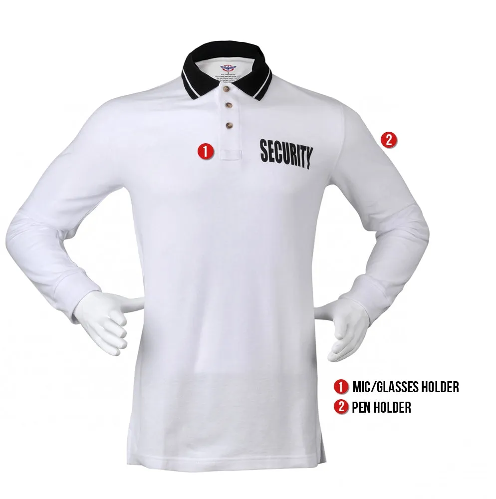 First Class Security Long Sleeve Polo