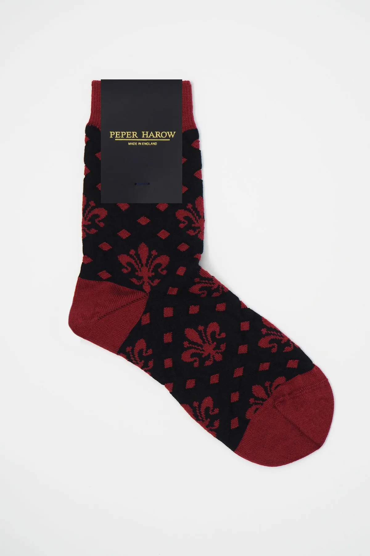 Fleur De Lis Women's Socks - Black