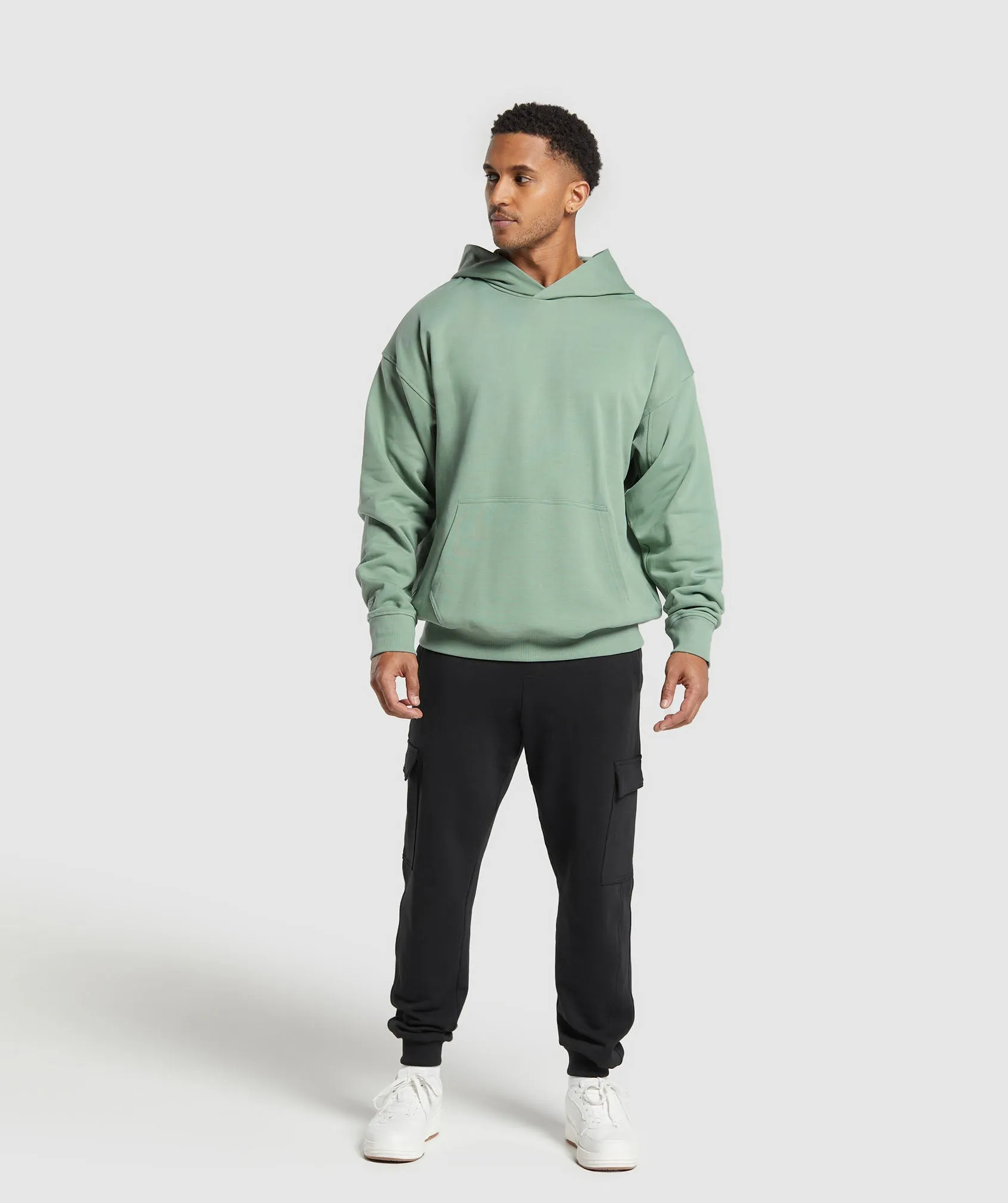 Gymshark Rest Day Essentials Hoodie - Dollar Green