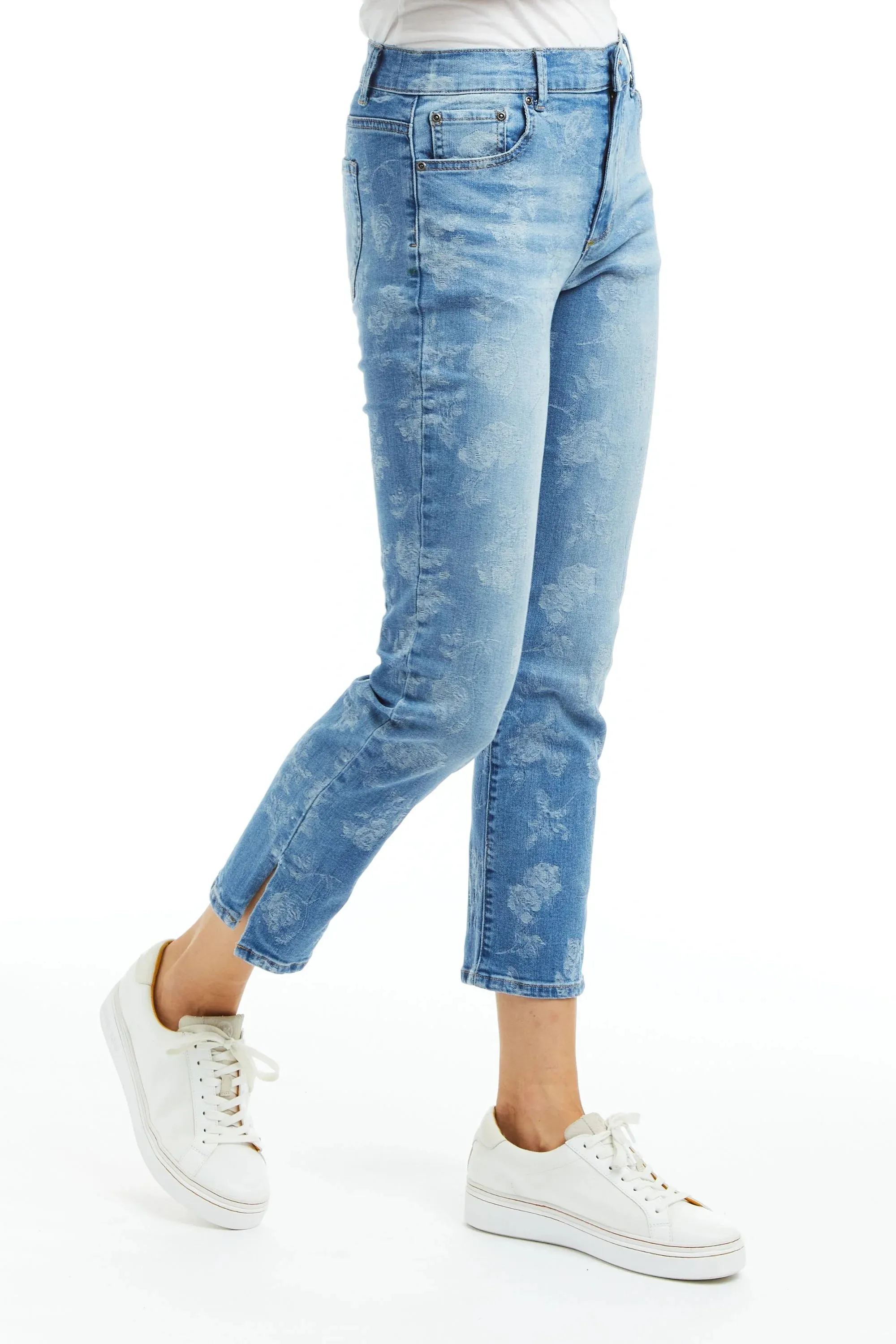 High Rise Cropped Slim Straight - Indigo