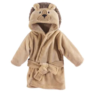 Hudson Baby Plush Animal Face Bathrobe, Lion