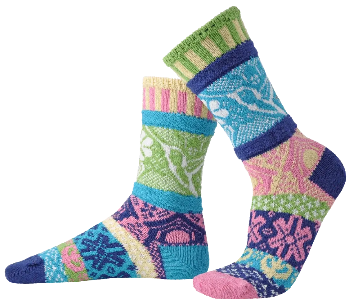 Hummingbird Recycled Cotton Crew Socks