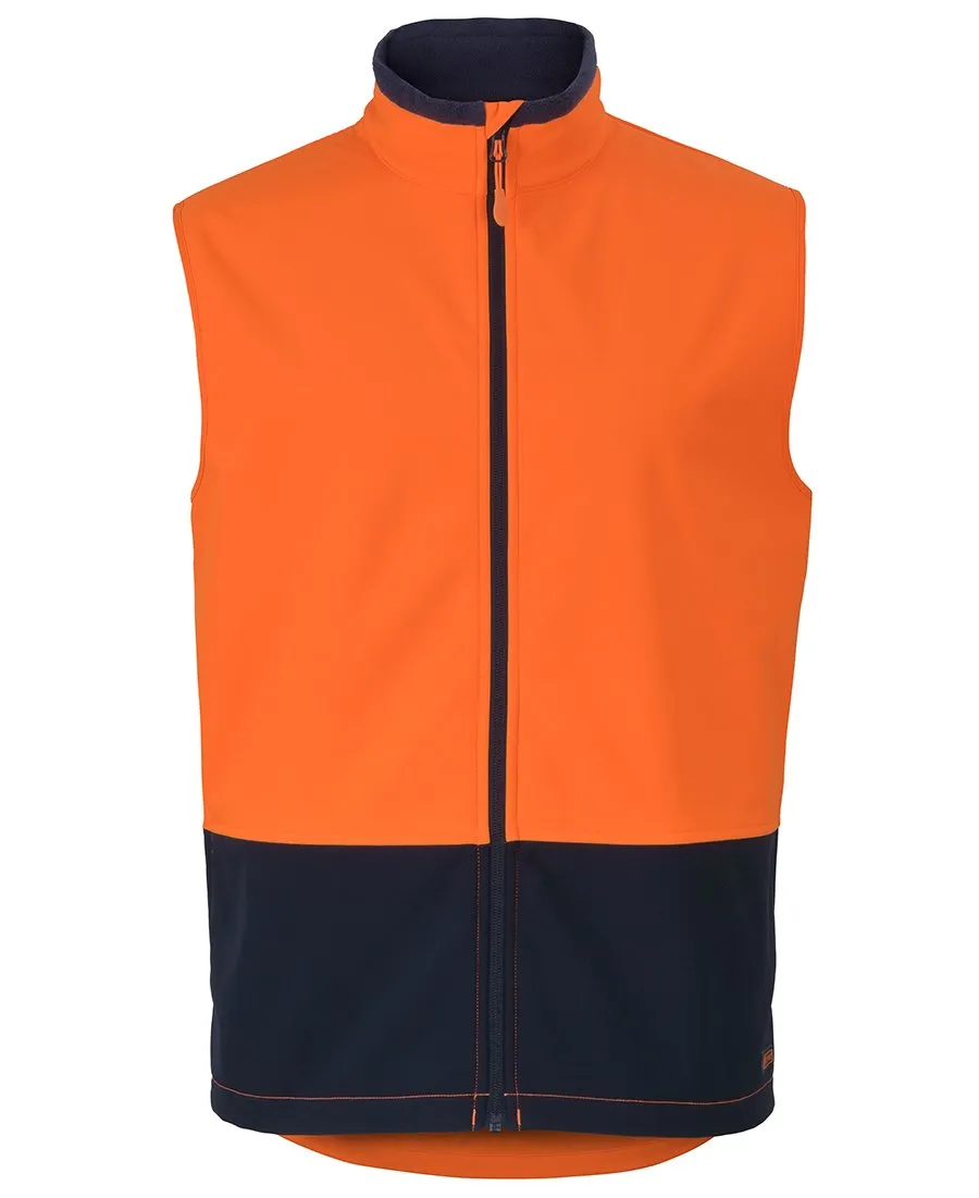 JBs Wear Hi Vis Water Resist Softshell Vest (6HWV)