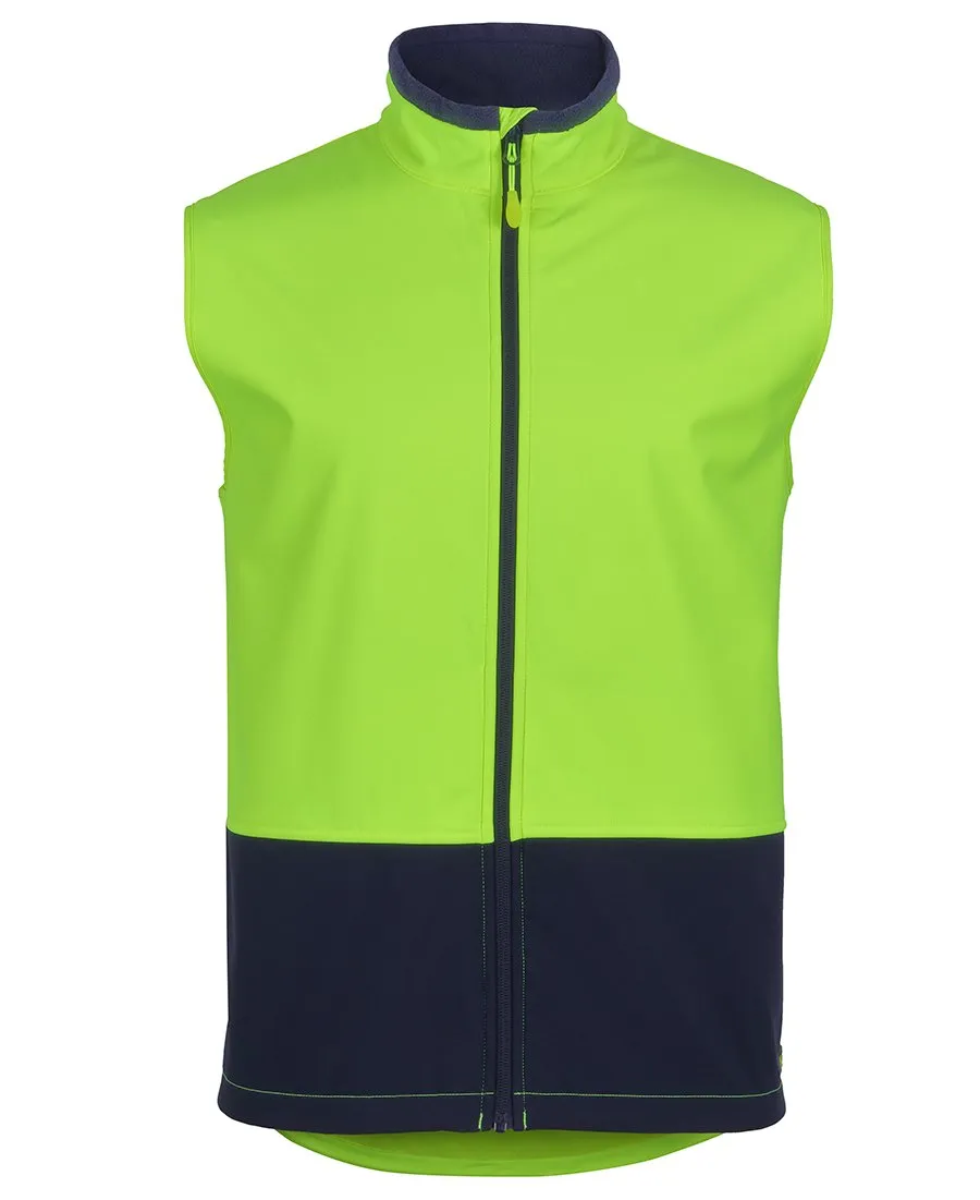 JBs Wear Hi Vis Water Resist Softshell Vest (6HWV)