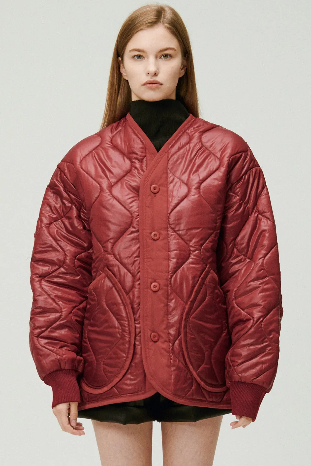 Laura Boyfriend Quilted Coat