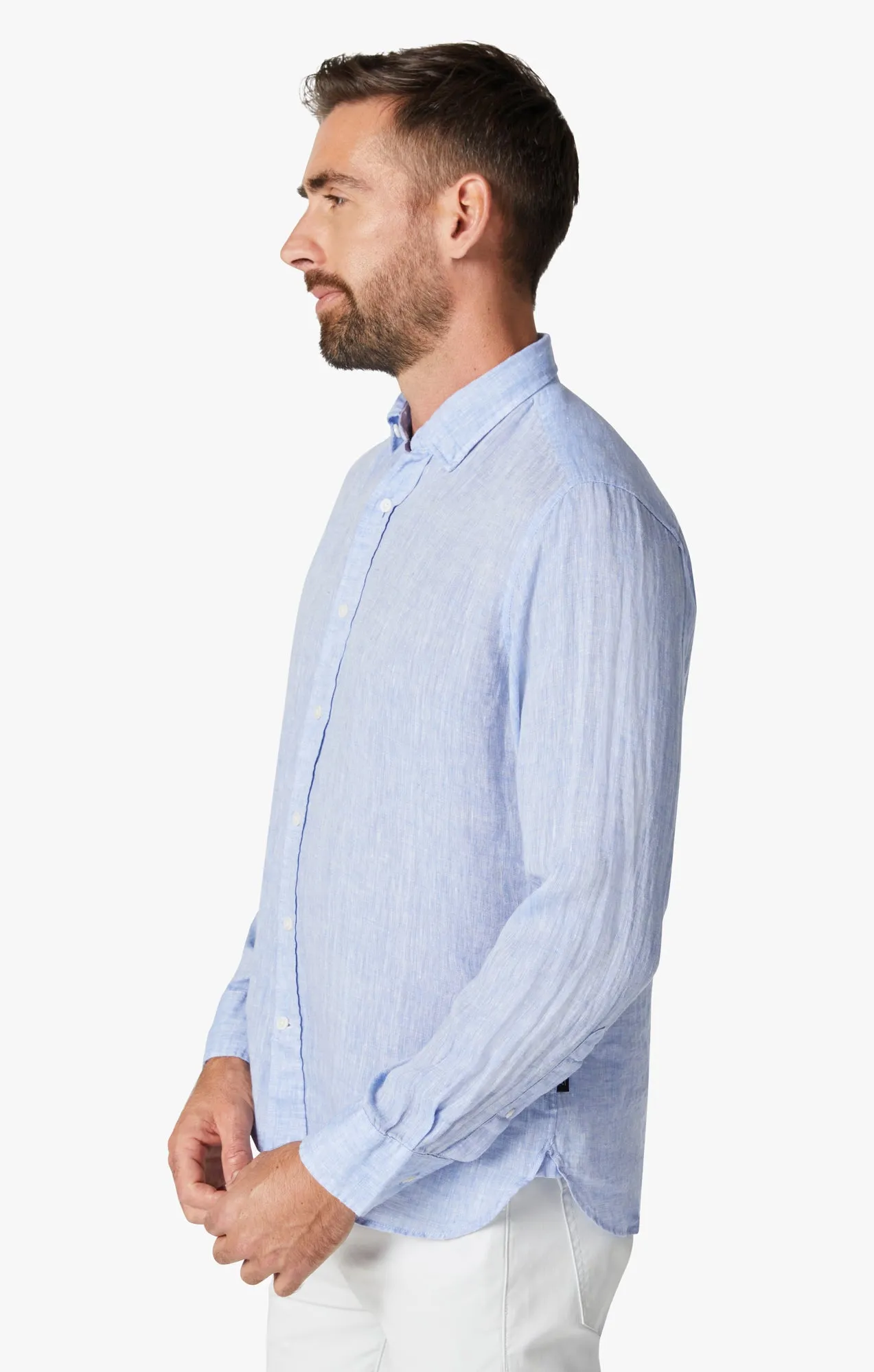 Linen Shirt in Hawaiian Ocean