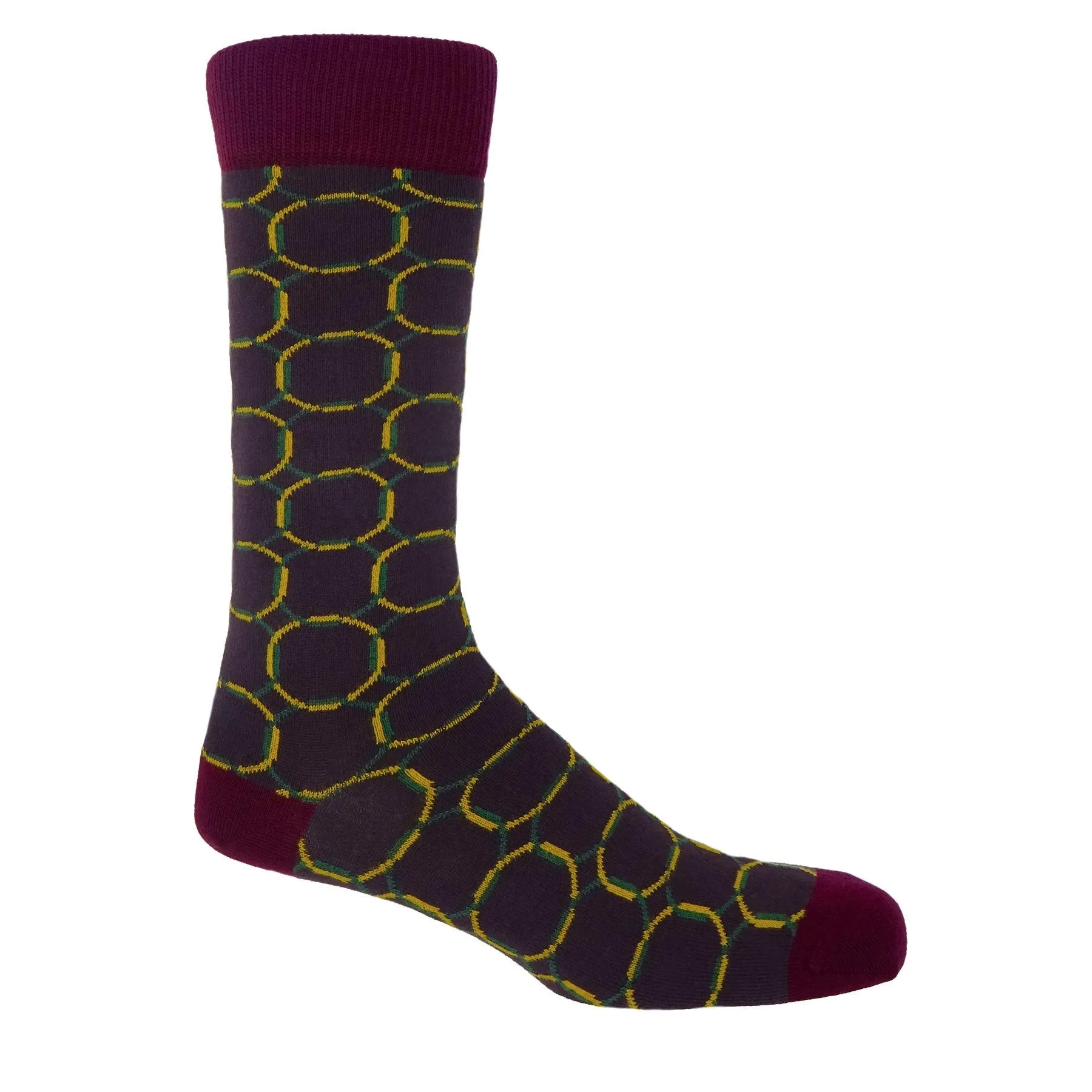 Linked Men's Socks - Purple