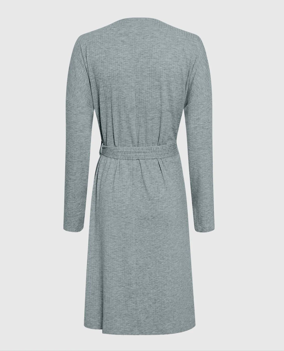 Long Sleeve Ribbed Robe