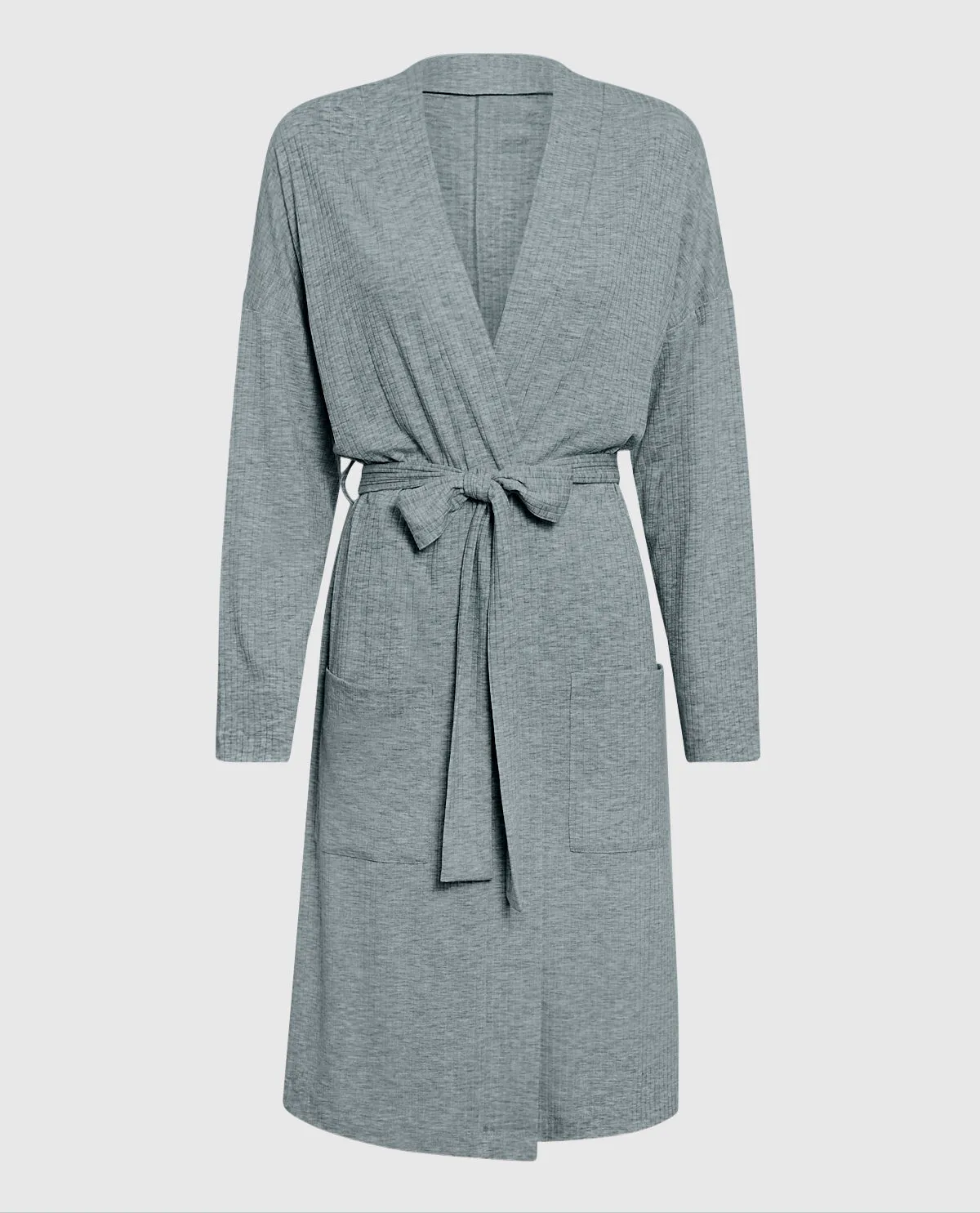 Long Sleeve Ribbed Robe