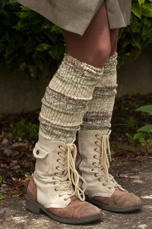 Marled Stripe Knee Socks