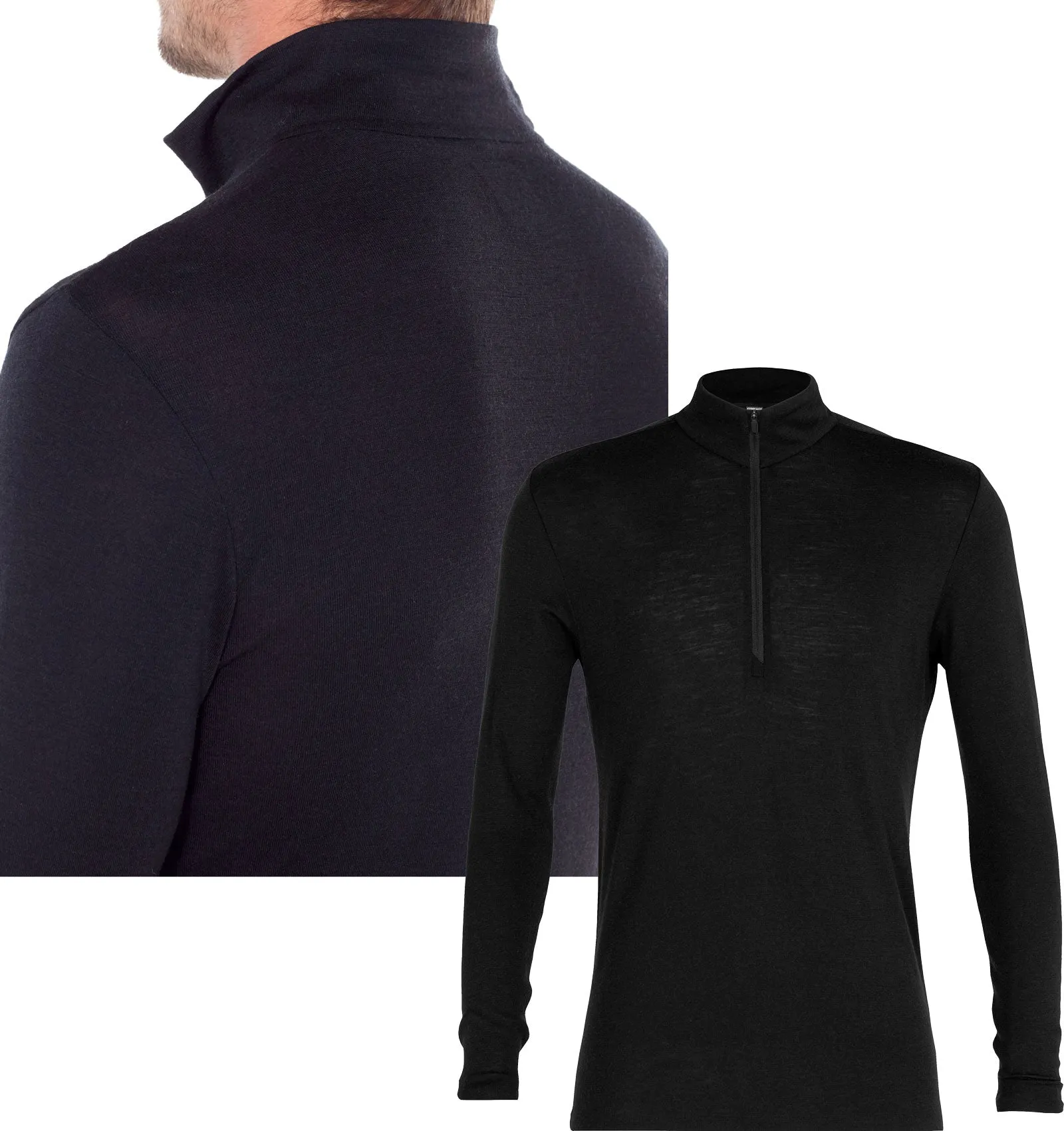 Men's Icebreaker Everyday 175 Merino Wool Half Zip Base Layer {IC-104484}