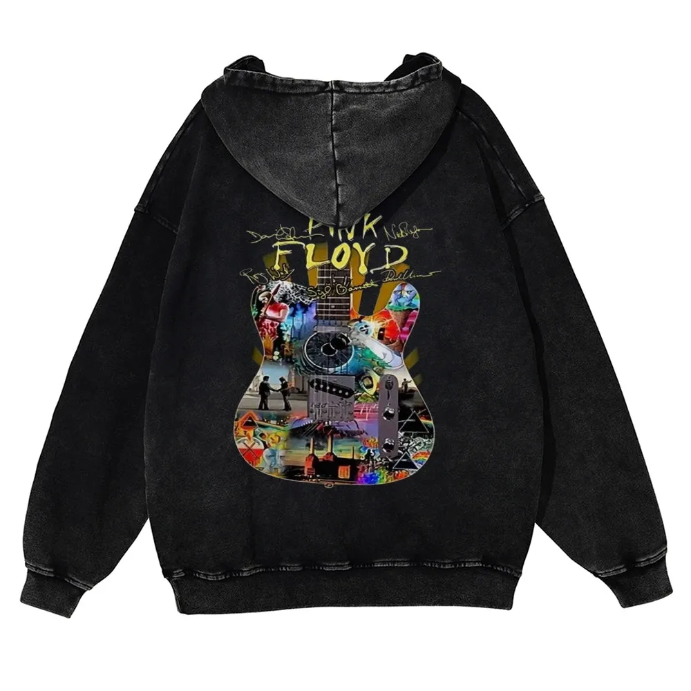 Mens Vintage  Pink Floyd Rock Band Hoodies