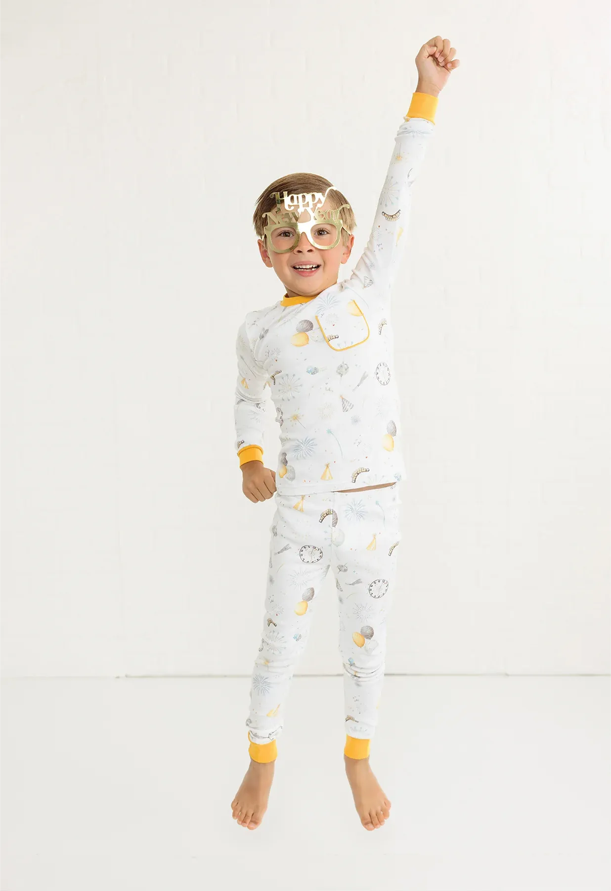 Nola Tawk Long Sleeve Organic Cotton PJ Set - New Year’s Eve