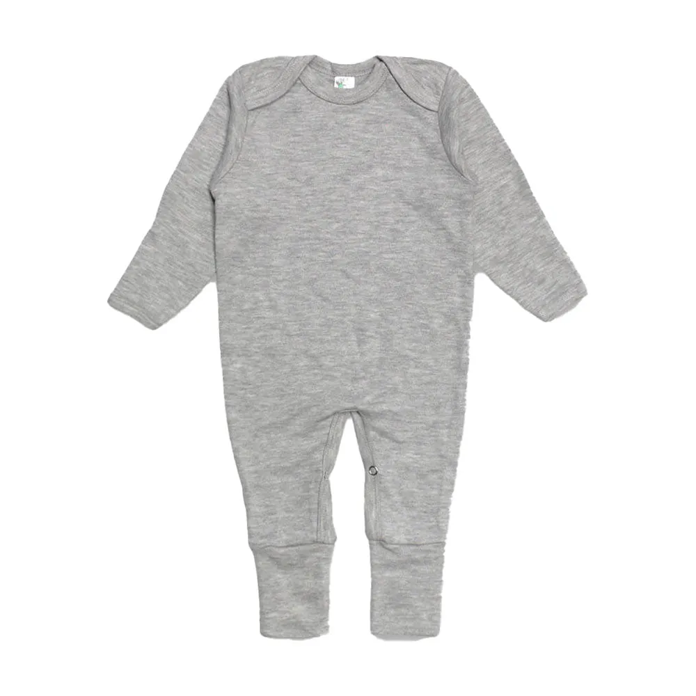 Personalized Baby Leighton Footed Pajamas with Fold Over Mittens