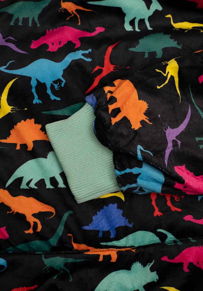 Popsy Pop-On Oversize Dinosaur Print Hoodie