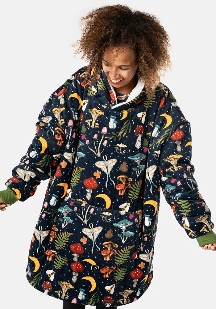 Popsy Pop-On Oversize Woodland Print Hoodie