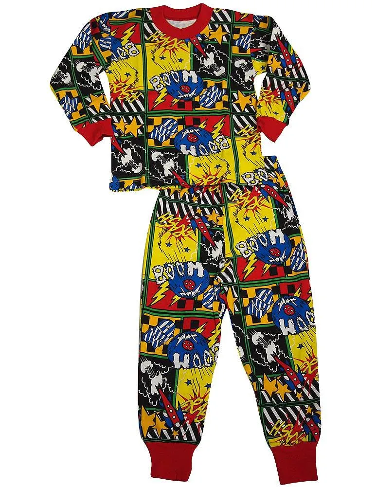 Sara's Prints - Little Boys' Long Sleeve Pajamas