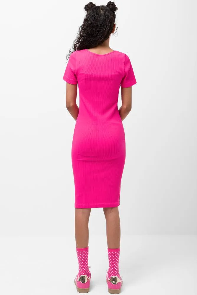 Seamless Bodycon Dress Pink