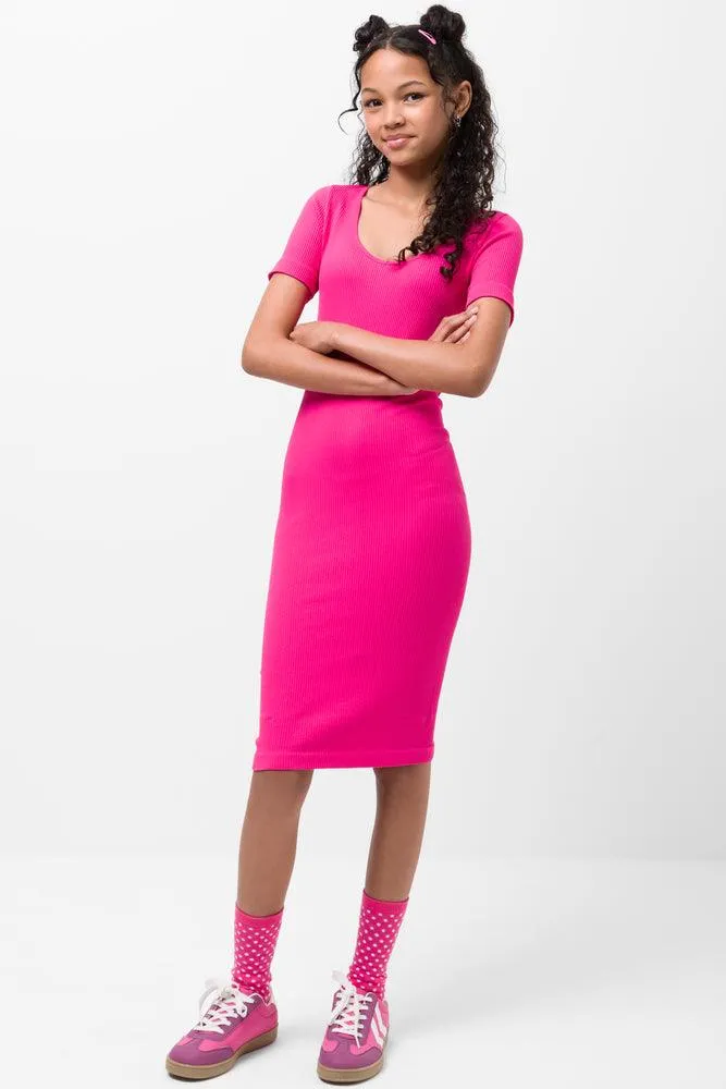 Seamless Bodycon Dress Pink