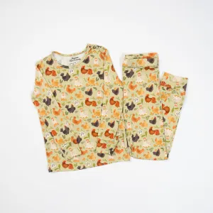 Singing Chickens Toddler/Youth Bamboo Pajamas