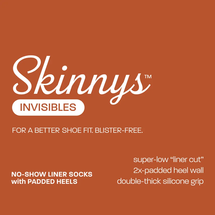 Skinnys Invisibles || Extra-Thick No-Show Liner Socks