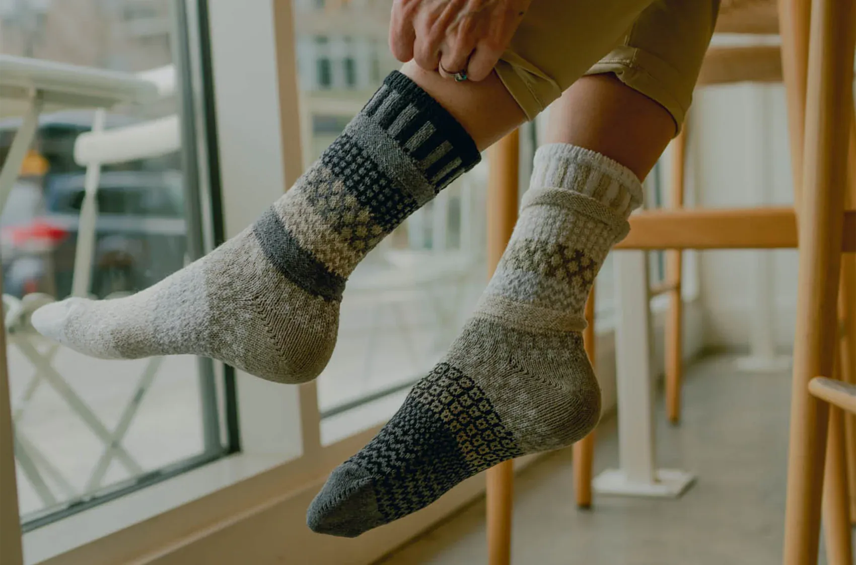 Starlight Recycled Cotton Crew Socks