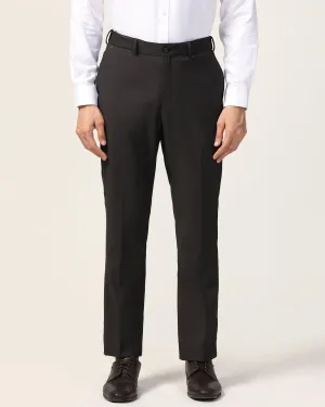 Straight B-90 Formal Black Textured Trouser - Mazda