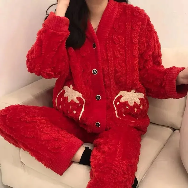 Strawberry Winter Pajamas