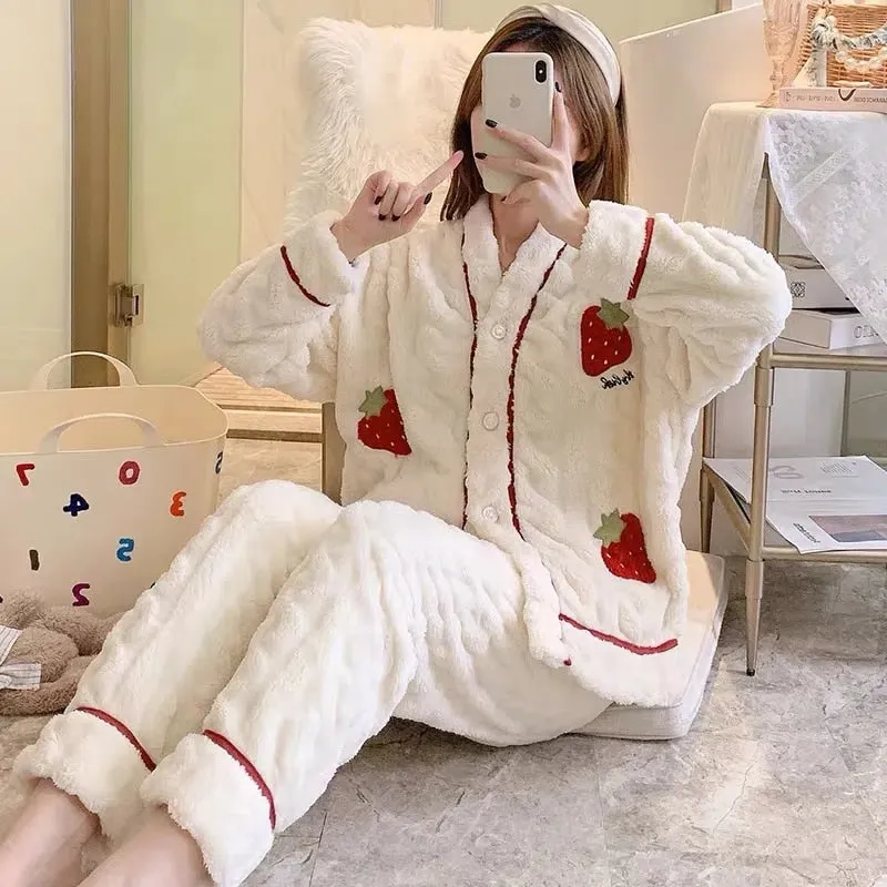 Strawberry Winter Pajamas