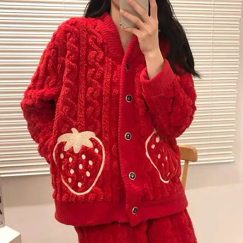 Strawberry Winter Pajamas