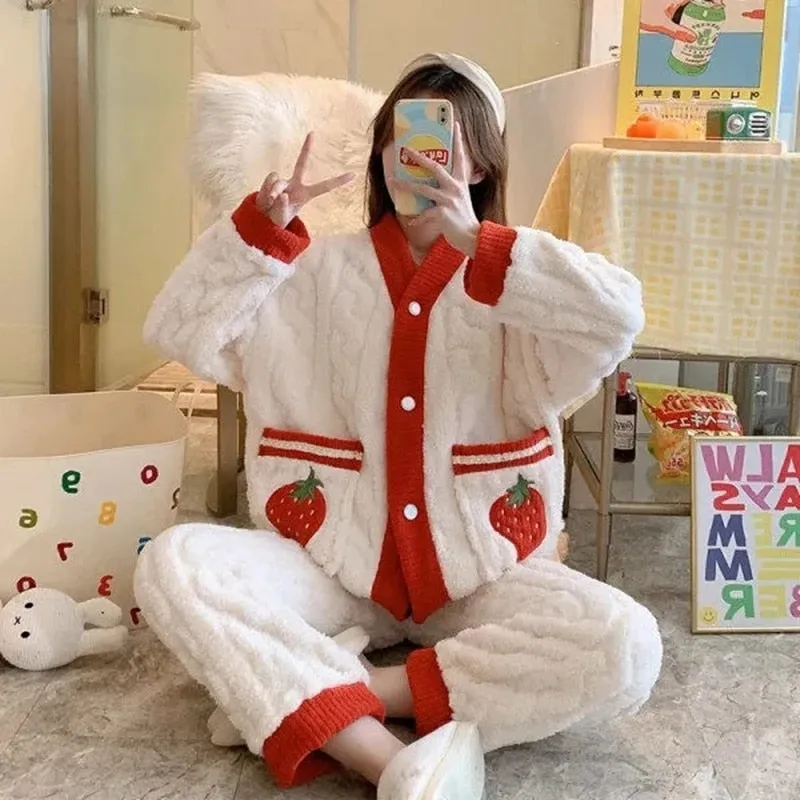 Strawberry Winter Pajamas